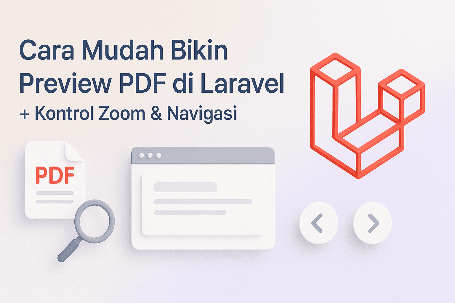 Cara Mudah Bikin Preview PDF di Laravel + Kontrol Zoom & Navigasi